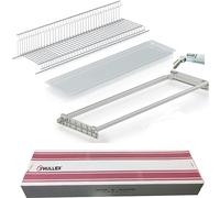 Fhuller Scolapiatti Incasso VASISTAS Griglia Unica Piatti Bicchieri ACCIAIO INOX (NO Cromato o Verniciato Grigio) 702/60XP3 PENSILE 60 INTERNO 56,4 Misura SCOLAPIATTI 55,6 + Vaschetta + Telaio