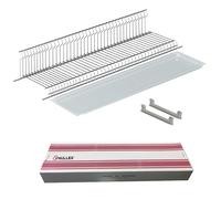 Fhuller Scolapiatti Incasso VASISTAS Griglia Unica Piatti Bicchieri ACCIAIO INOX (NO Cromato o Verniciato Grigio) 702/60XP2 PENSILE 60 INTERNO 56,4 Misura SCOLAPIATTI 55,6 + 2 Staffe + Vaschetta