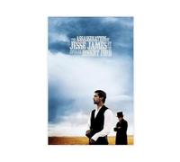 FHYTKC Poster su tela con l'assassinio di Jesse James, decorazione per camera da letto, ufficio, stanza, regalo, 50 x 75 cm