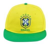 Fi Brasil CBF Calcio Soccer Futbol Giallo Verde Snapback Piatto Uomo Cappello