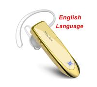 (FI Gold No Bag) New Bee Auricolare Bluetooth V5.0 Cuffie wireless con microfono Cuffie 24 ore Cuffie mini vivavoce