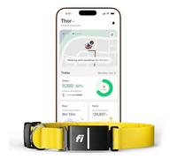 Fi Series 3+ Smart Dog Tracker Collar - AI GPS per cani, monitoraggio della salute e del comportamento, recinzione virtuale, avvisi di fuga, impermeabile, compatibile con Apple Watch 12Mo Abbonamento