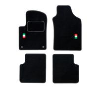 FI03-1 Tappetini Velluto LOGO Bandiera Italia per Fiat 500 dal 2007 tappeto morb
