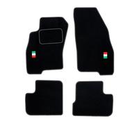 FI05-1 Tappetini Velluto LOGO Bandiera Italia per Fiat Grande Punto 2005-2012 ta