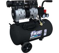 FIAC Compressore d'Aria Mobile Silenzioso SUPERSILENT 50, Compressore Aria Senza Olio, Pressione Massima 8 Bar, Potenza 1 CV, Serbatoio 50 Litri, Rumorosità 58 dB LpA