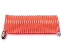 FIAC Tubo a Spirale per Aria Compressa Completo di Raccordi universali. Diametro esterno 8mm, interno 6mm, Lunghezza 10 metri