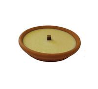 Fiaccola da giardino in coccio Ø 17,5 cm - Cera avorio - Durata 4,5 cm