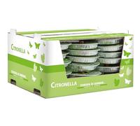 Fiaccole in Alluminio alla Citronella Java - Confezione da 32 - Ø 16 cm - Durata 4 Ore - Anti Zanzare e Insetti - Cereria Di Giorgio