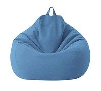 Fiacvrs Fodera per poltrona a sacco senza imbottitura, 100 x 120 cm, con cerniera, robusta custodia con cerniera, per adulti, bambini, ragazzi