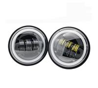 Fiakaon Anabbaglianti 4,5" 4-1/2" 4,5 Zoll LED-Nebellicht Motorrad für Motor-LED-Scheinwerfer mit Schale aus 4,5-Zoll-Halterung Nebellicht Luci per motociclette(Beige)