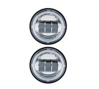 Fiakaon Anabbaglianti 4,5" 4-1/2" 4,5 Zoll LED-Nebellicht Motorrad für Motor-LED-Scheinwerfer mit Schale aus 4,5-Zoll-Halterung Nebellicht Luci per motociclette(Ice Blue)