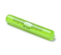 Fiala di vetro di ricambio per livella, livella a bolla, fiale tubolari, fiala a cilindro, sensibilità autolivellante accurata, pennino, Verde, 70 mm x 11 mm