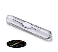 Fiala di vetro di ricambio per livella, livella a bolla, fiale tubolari, fiala a cilindro, sensibilità autolivellante accurata, pennino, 70 mm x 11 mm