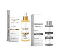 Fiala esfoliante di riso bianco e nero - Peel Shot Glow Rice Ampoule 2025 Nuova formula per viso e corpo - Peeling delicato per tutti i tipi di pelle (Black+White)