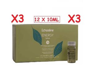 FIALE ANTICADUTA CAPELLI LOZIONE ECHOS T3 ENERGY 36X10ML ENERGIZZANTI ECHOSLINE