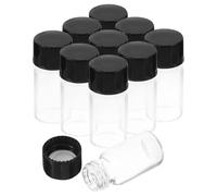 Fiale di Vetro Trasparenti da 3ml con Coperchio a Vite, Piccole | Oli Essenziali e Cosmetici, Portatili e Leggere, per Viaggio e Attività All'aperto