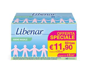 Fiale isotoniche libenar 60 pezzi da 5 ml