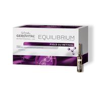 Fiale professionali Viso al Retinolo 20 x 2 ml - Trattamento Professionale Antirughe con Retinolo Stabilizzato e Vitamina A - Booster Rigenerante per Pelle Matura, Gerovital H3 Equilibrium