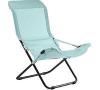 Fiam Fiesta - Poltrona Sdraio Anatomica Regolabile Da Esterno - Telaio Acciaio Verniciato Antracite, Tela Texfil Bianco Acqua