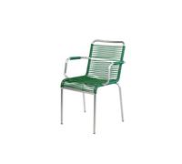 Fiam S.P.A. Mya spaghetti, sedia con braccioli, struttura in alluminio - verde scuro Mya spaghetti, sedia con braccioli, struttura in alluminio - verde scuro