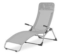 fiam Sdraio Samba Art. 045TX BIGR telaio in alluminio texilene colore BIANCO/GRIGIO