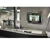 FIAM Specchio Caddre TV cod. 680TV con cornice in vetro da 195 cm e h. 140 cm - Con alloggio televisore