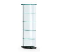 FIAM Vetrina elettrificata Palladio cod. 2140 in vetro e legno da L.64 cm e H.166 cm - 1 anta