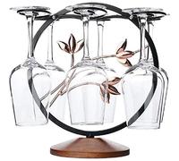 FIAMER - portabicchieri da vino Scaffale per vino rosso, in metallo, per asciugare bicchieri di vino, decorazione da