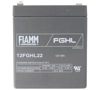 Fiamm 12FGHL22 - Batteria al piombo, 12 Volt 5 Ah, Faston 6,3 mm