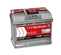 BATTERIA AUTO FIAMM L2 60P TITANIUM PRO 60 Ah 540 A 242x175x190 L260P
