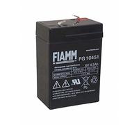 Fiamm - batteria di ricambio al piombo-gel da 6 V, 4,5 Ah, FG10451, per auto elettrica Peq Perego Smoby Diamec Polaris Sportsman