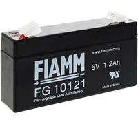 Fiamm Batteria Serie FG 6V Alimentazione di emergenza UPS Collegamento Faston 187 piatta di 4,8 mm (FG10121 Amperaggio 1,2 (Ah))