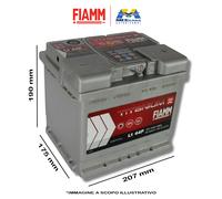 BATTERIA AUTO FIAMM L1 44 Ah 390A = BOSCH FIAMM VARTA 44Ah DX + 7905141