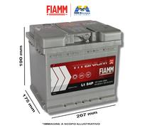 BATTERIA AUTO FIAMM TITANIUM PLUS - L1 54P 54Ah 520A POSITIVO A DESTRA 54 Ah