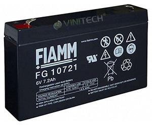FIAMM FG10721 - Batteria al piombo 6 V, 7,2 Ah, AGM Faston, 4,8 mm