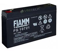 FIAMM FG10721 - Batteria al piombo, 6 V, 7,2 Ah, FG 10721, al piombo, batteria AGM Faston, 4,8 mm