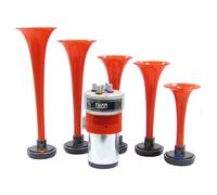 FIAMM TROMBA ELETTROPNEUMATICA 5 CORNETTI PLASTICA ROSSA 12V SUONO OH SUSANNA