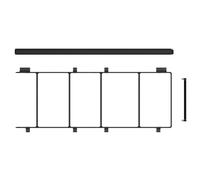Barre per il tetto Fiamma Roof Rail Ducato grigio