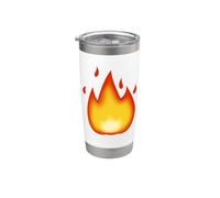Fiamma di fuoco audace Fuoco Bicchiere termico in acciaio inox doppia parete