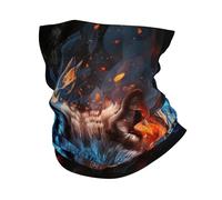 Fiamma di Wolf di Fuoco Che Brucia Fredda Uomo Donna Decorazione Facciale Multifunzione Scaldacollo Elastico Bandana per Sports Motocicletta Escursionismo