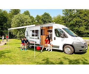 Fiamma F80S 400 Tenda da Sole Polar White Case Royal Blue Fabric 07830E01Q