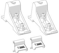 Fiamma kit staffe di montaggio side tristor 2 pezzi per pannello laterale side w pro tristor