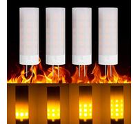 Fiamma LED G4 Base 2W Lampadine a effetto fuoco 36 LED 3635 LED SMD DC 8-30V Lampadine a sfarfallio a LED Illuminazione simulata Stufa a legna Accampamento di candele Accensione del fuoco