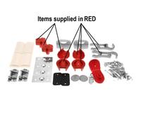Fiamma Porta Bici PRO C Installazione Kit Rosso per Camper 98656-168 R