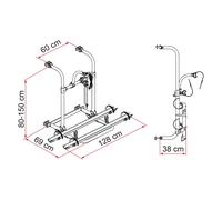 Fiamma Portabiciclette Per 2 Biciclette Pro