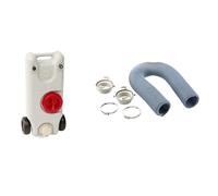 FIAMMA ROLL-TANK 40 W TANICA PER ACQUE NERE E FIAMMA KIT SANITARY FLEX TUBO FLESSIBILE PER COLLEGAMENTO AI ROLL TANK 40W