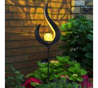 Fiamme Design LED Solare Plug-In Supporto Esterno Luci Giardino Weg Vetro Sfera