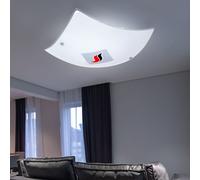 Fiamme Design Soffitto Lampada Dormire Camera Illuminazione Vetro Faretto Bianco [EEK: Non valutato]