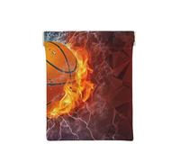 Fiamme e gocce d'acqua di basket, Spremere il portafoglio superiore da donna Borsa portaoggetti Piccola portamonete Portamonete