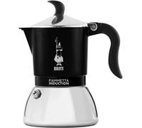 Fiammetta Induction Caffettiera, Aluminium, Steel, Nero, 4 Tazze